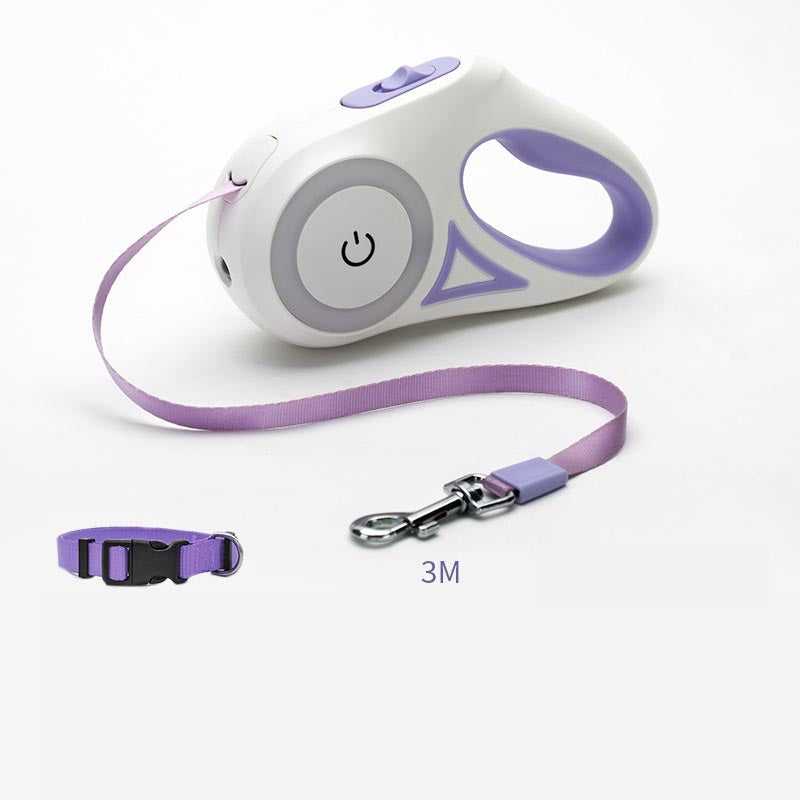 Retractable Dog Lead with Collar | Automatic Extendable Dog Leash for Small, Medium & Large Dogs