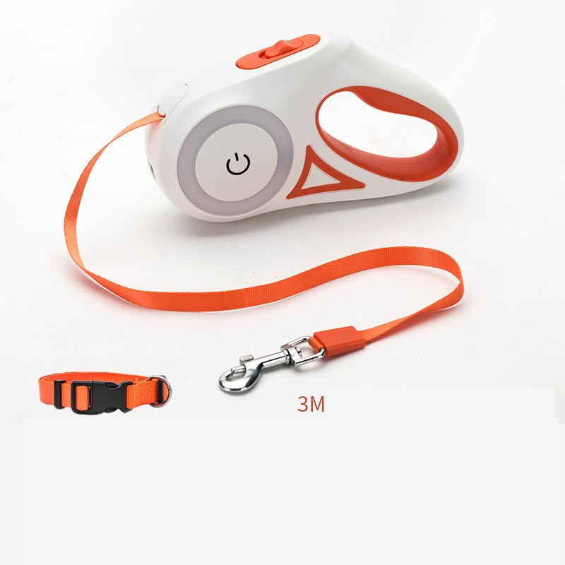 Retractable Dog Lead with Collar | Automatic Extendable Dog Leash for Small, Medium & Large Dogs