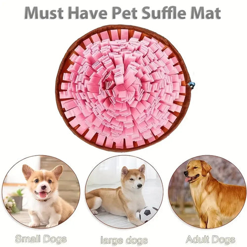 Dog Snuffle Mat Slow Feeder - Foldable Washable Foraging Pad for Dogs & Cats