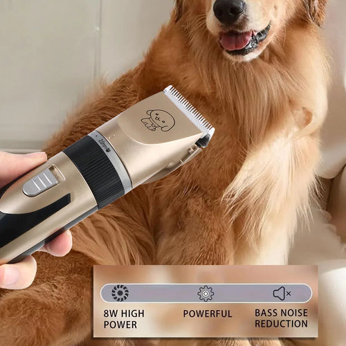 Cordless Pet Grooming Clippers – Dog, Cat & Rabbit Hair Trimmer Kit
