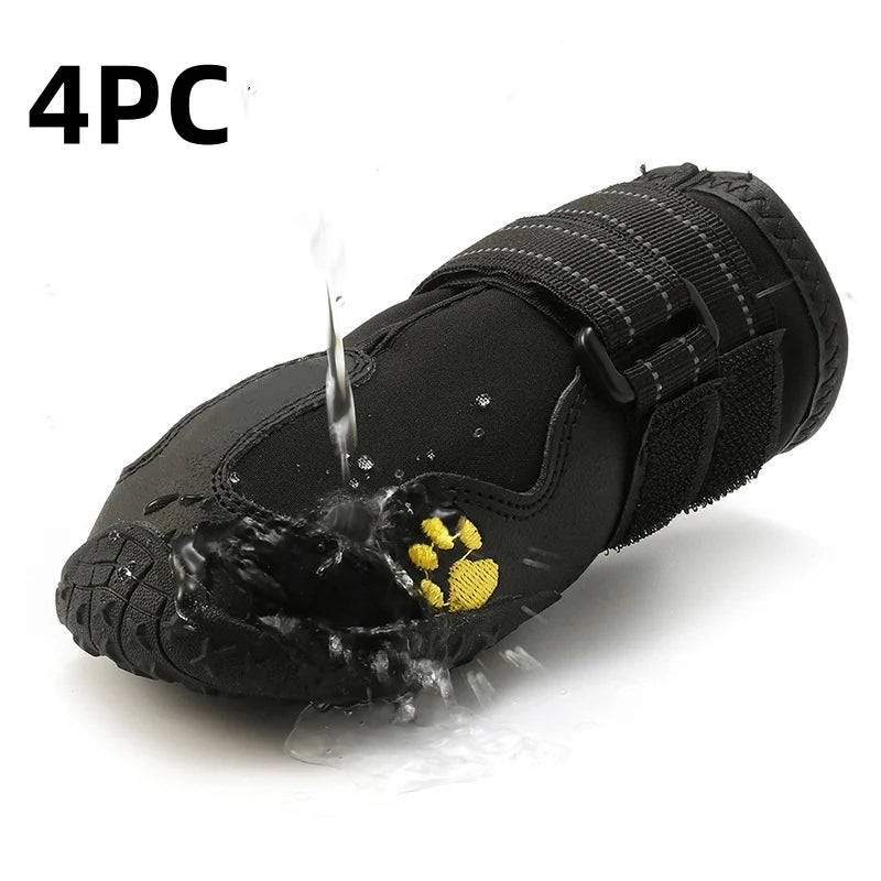 Waterproof Anti-Slip Dog Socks – Reflective, Set of 4