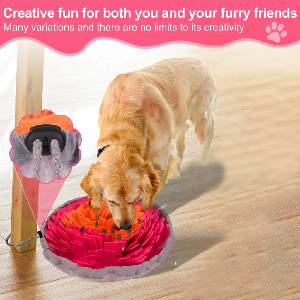 Dog Snuffle Mat Slow Feeder - Foldable Washable Foraging Pad for Dogs & Cats