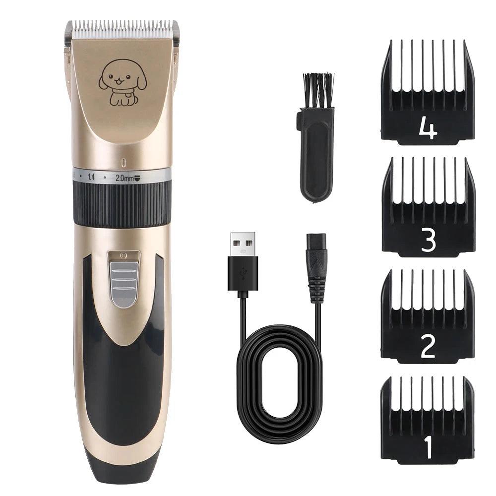 Cordless Pet Grooming Clippers – Dog, Cat & Rabbit Hair Trimmer Kit