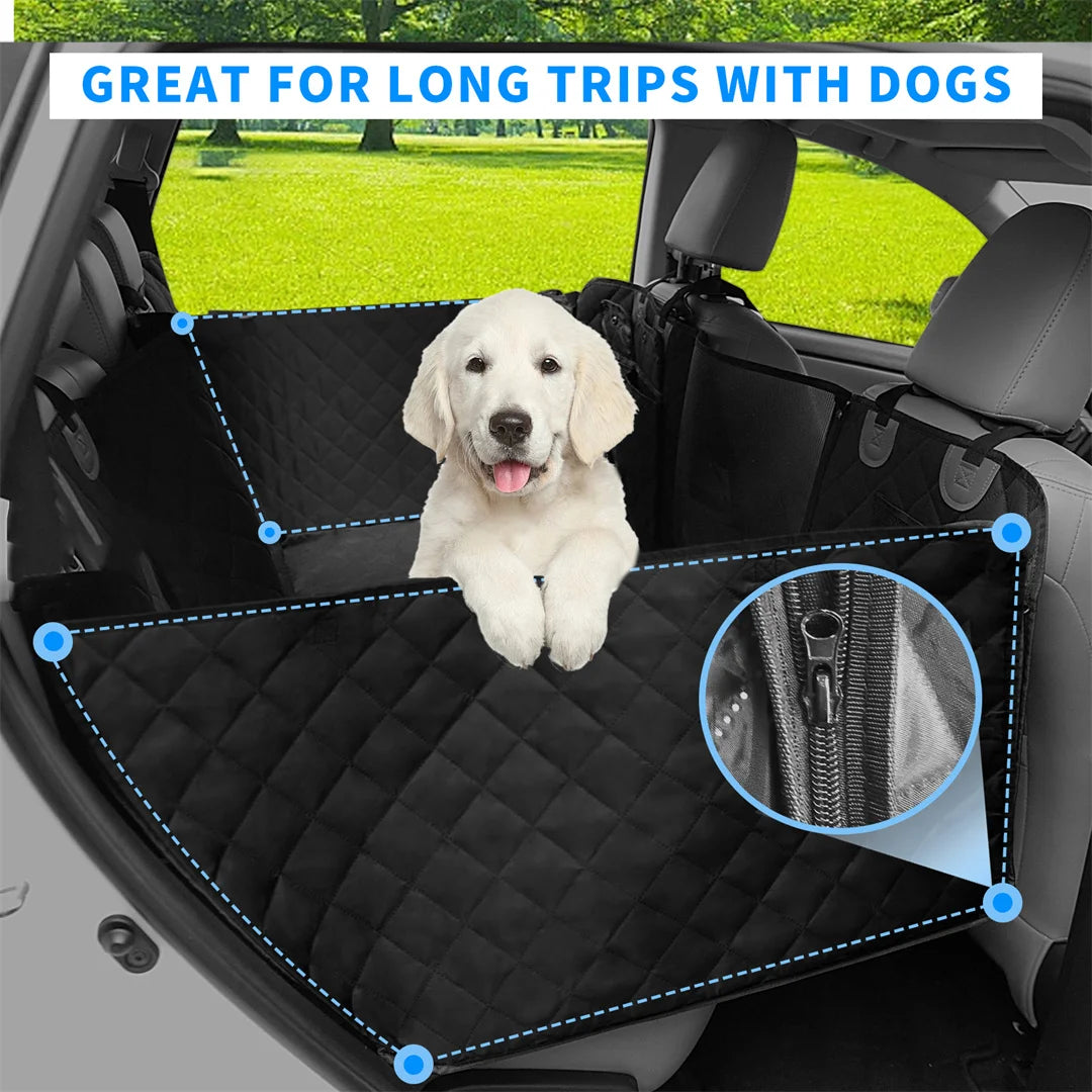 Waterproof Dog Car Seat Cover & Travel Hammock – Scratch-Proof