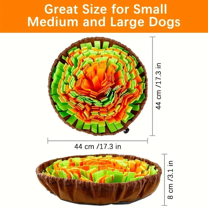 Dog Snuffle Mat Slow Feeder - Foldable Washable Foraging Pad for Dogs & Cats