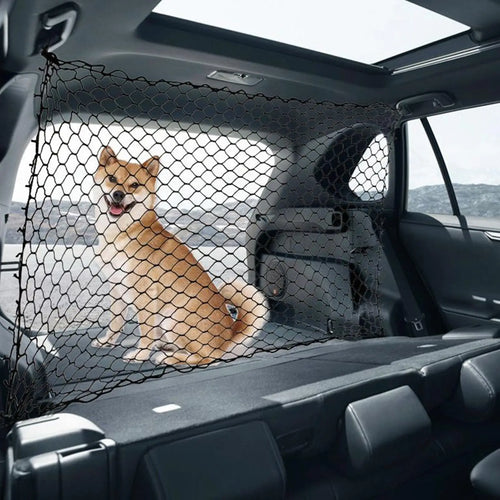 Dog Car Barrier Net – Escape-Proof Boot & Back Seat Divider for SUVs, Estates & Sedans