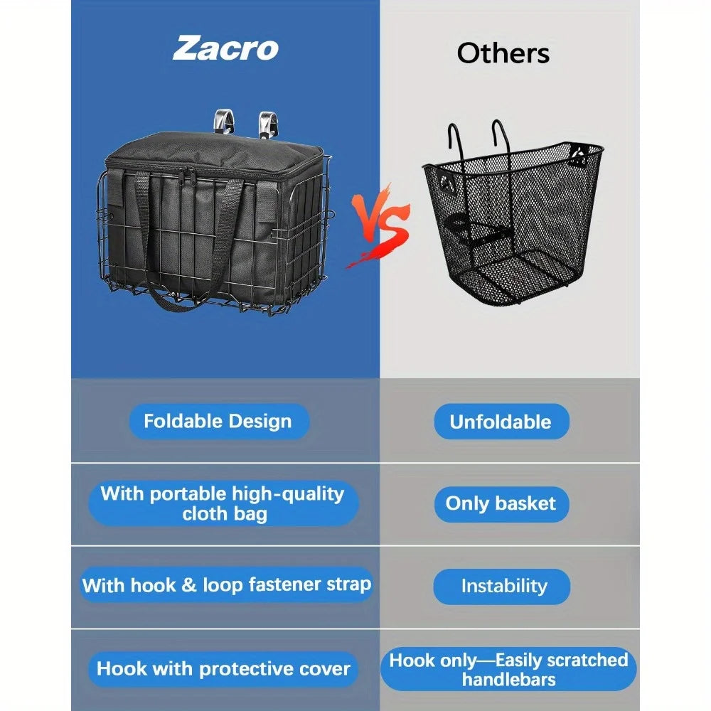 Large Dog Bike Basket Bag – Front/Rear Pet Carrier