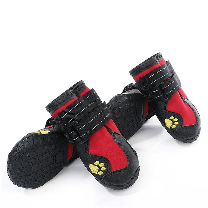 Waterproof Anti-Slip Dog Socks – Reflective, Set of 4