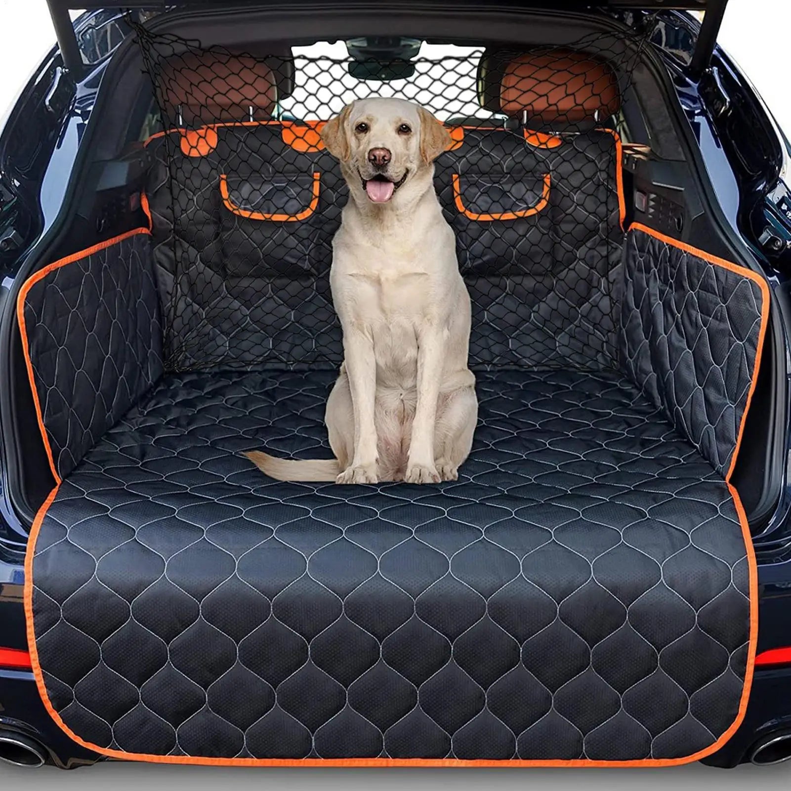 Dog Car Barrier Net – Escape-Proof Boot & Back Seat Divider for SUVs, Estates & Sedans