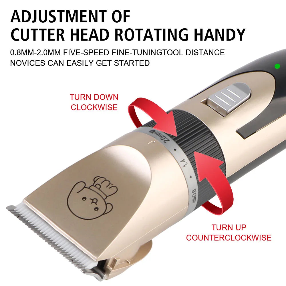 Cordless Pet Grooming Clippers – Dog, Cat & Rabbit Hair Trimmer Kit
