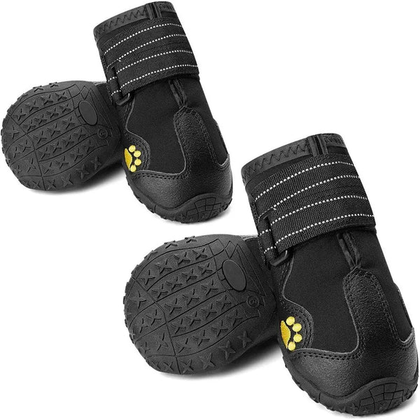 Waterproof Anti-Slip Dog Socks – Reflective, Set of 4