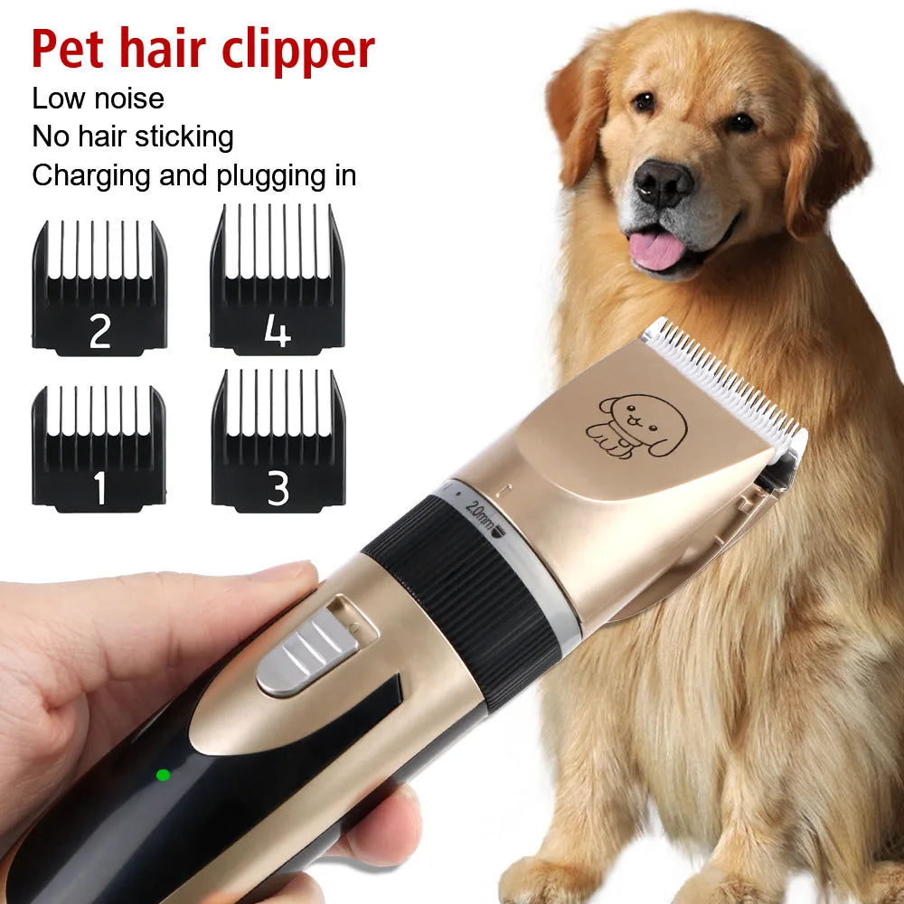Cordless Pet Grooming Clippers – Dog, Cat & Rabbit Hair Trimmer Kit