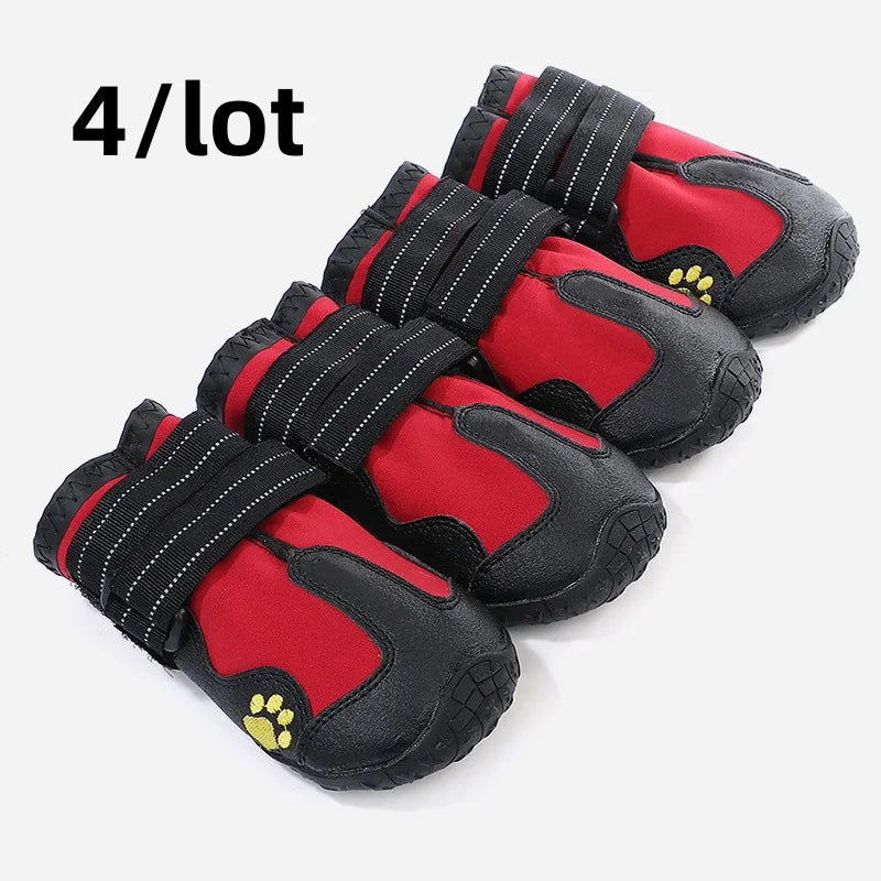 Waterproof Anti-Slip Dog Socks – Reflective, Set of 4