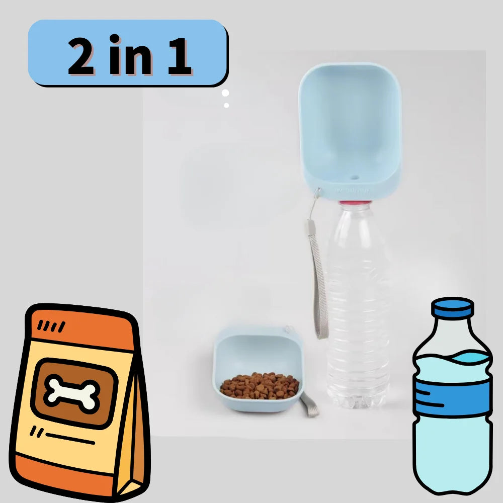 Portable Dog Water Dispenser – 2-in-1 Leak-Proof Travel Cup for Dogs