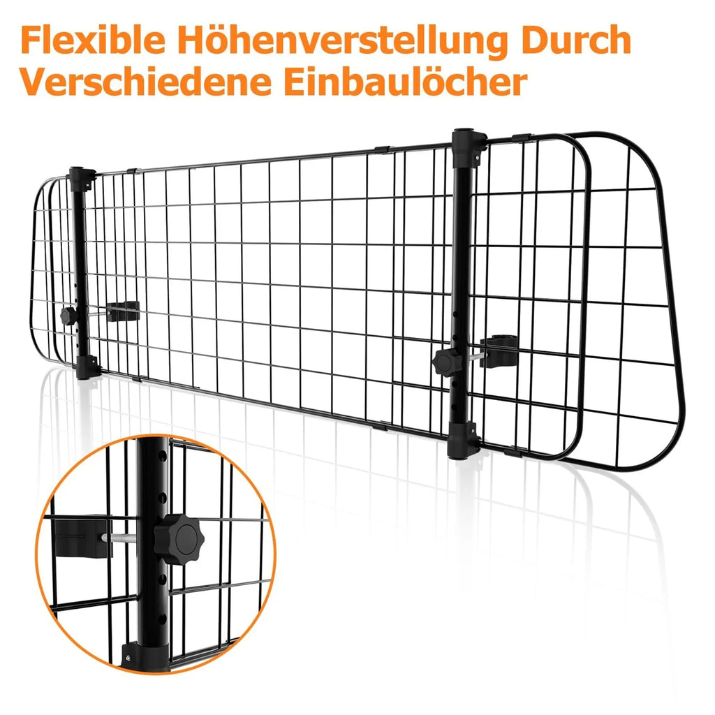 Dog Guard Car Large Dog Gate Pet Animal Safety Fence Iron Mesh Guard Barrier for Car Trunk 16'' Width Car Dog Partition Grid