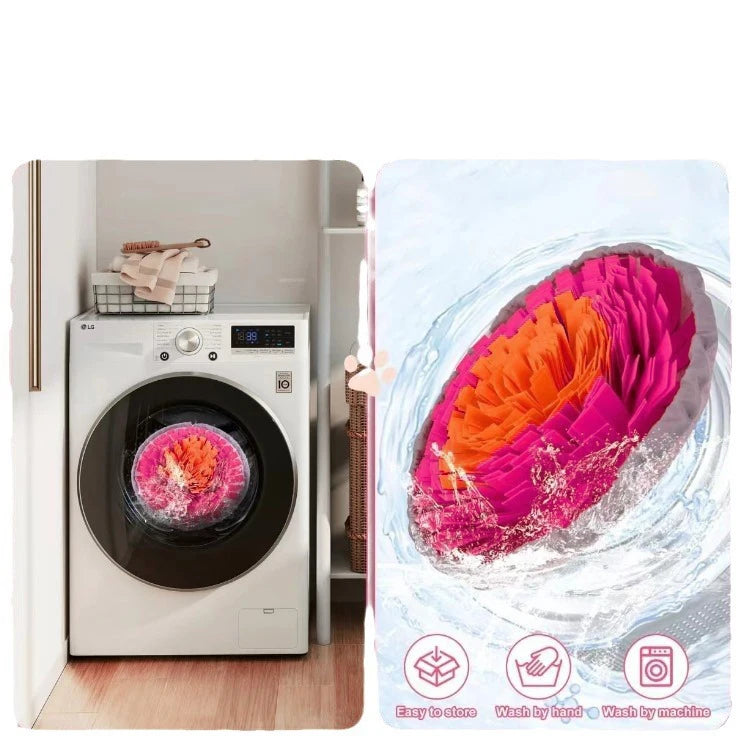 Dog Snuffle Mat Slow Feeder - Foldable Washable Foraging Pad for Dogs & Cats