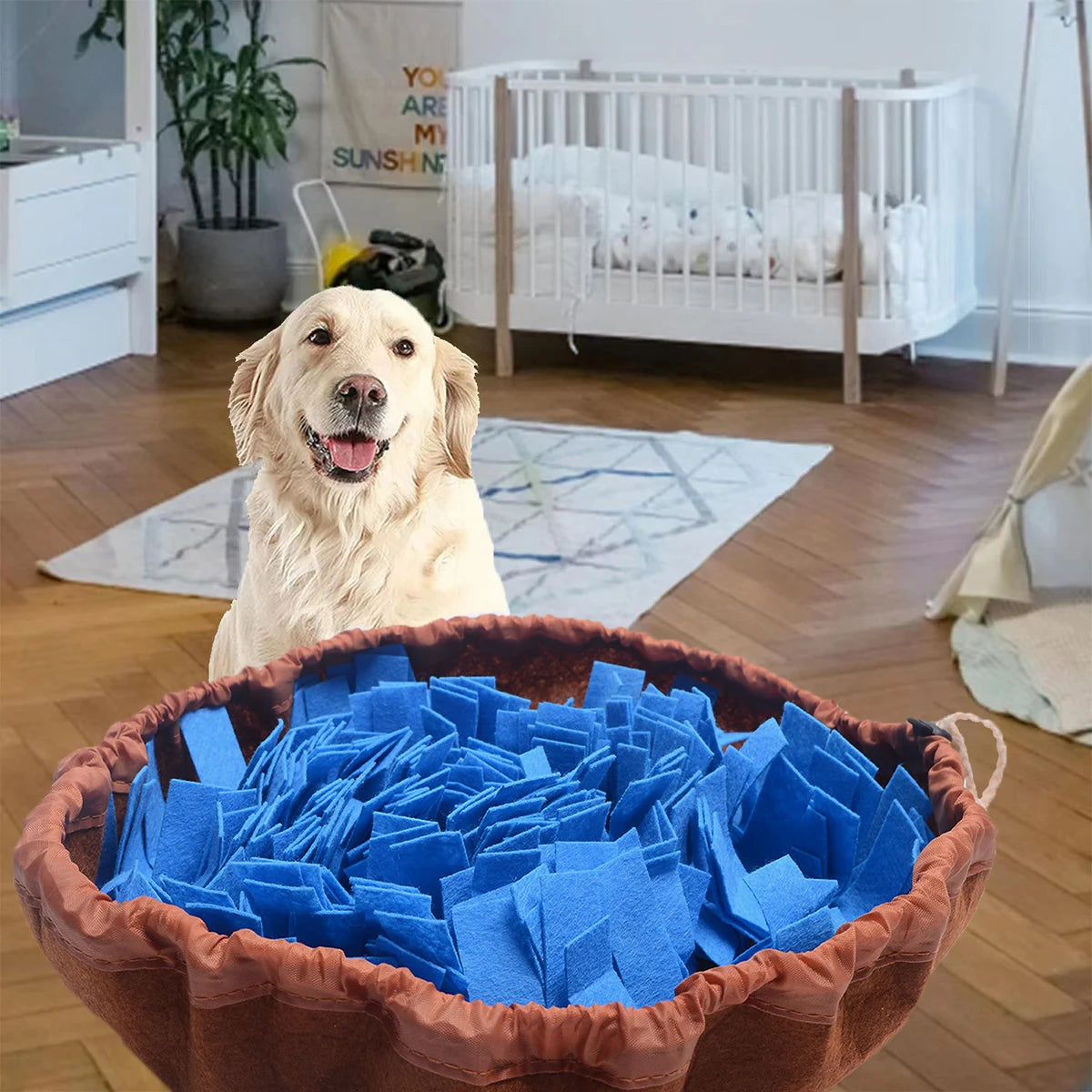 Dog Snuffle Mat Slow Feeder - Foldable Washable Foraging Pad for Dogs & Cats