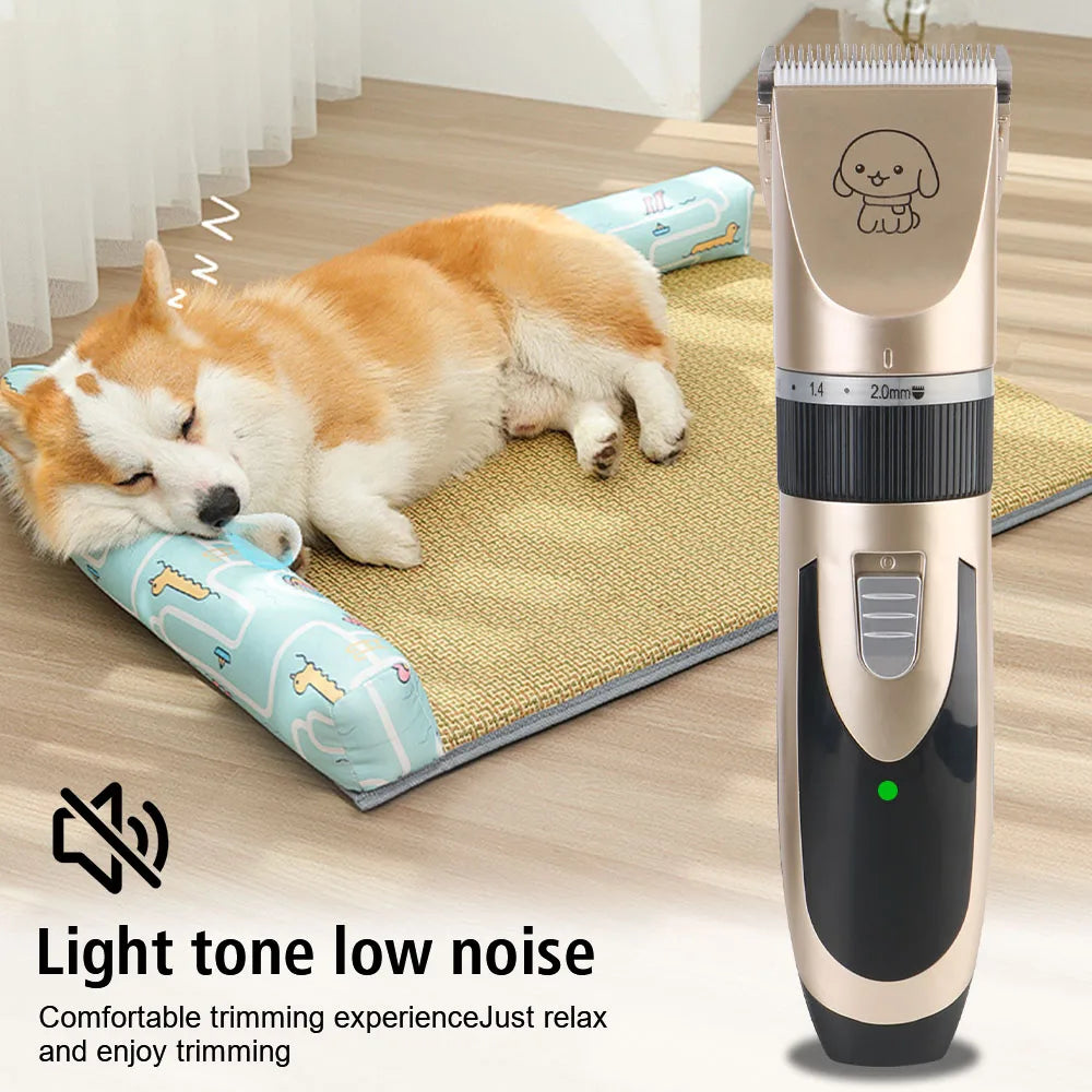 Cordless Pet Grooming Clippers – Dog, Cat & Rabbit Hair Trimmer Kit