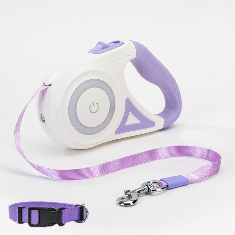 Retractable Dog Lead with Collar | Automatic Extendable Dog Leash for Small, Medium & Large Dogs