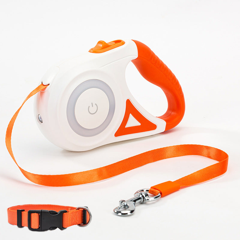 Retractable Dog Lead with Collar | Automatic Extendable Dog Leash for Small, Medium & Large Dogs